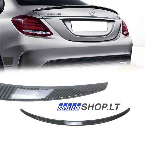 Mercedes-Benz C klasė W205 Carbon galinio dangčio spoileris AMG
